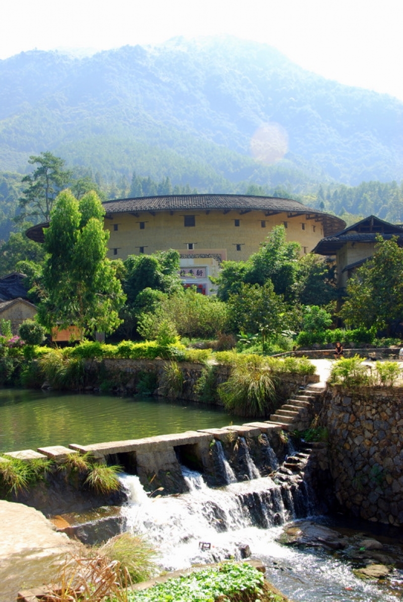 Tulou on the river