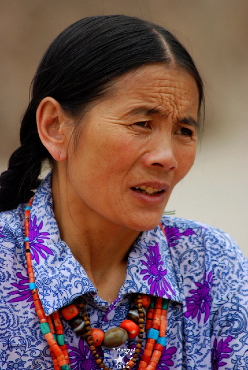 Portrait of a tibetan women
