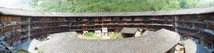Panorama in a tulou, Yongding (Fujian)
