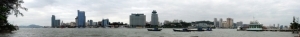 Xiamen : Panorama on Xiamen bay