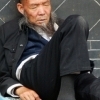 Nap in the courtyard of the mosque, Xining (Qinghai)